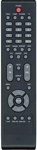 Replaced nec rl57q remote - replaced, tv