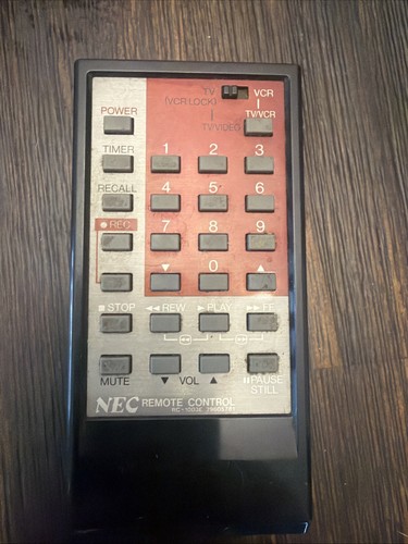 Nec vcr wireless - nec, remote