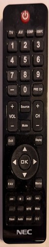 Nec remote control - nec,